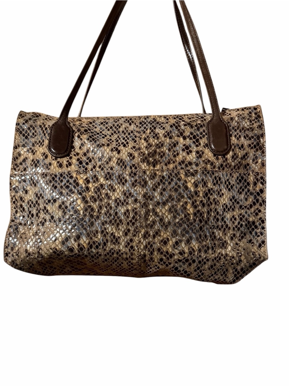 HOBO Brown Snake Print Bag